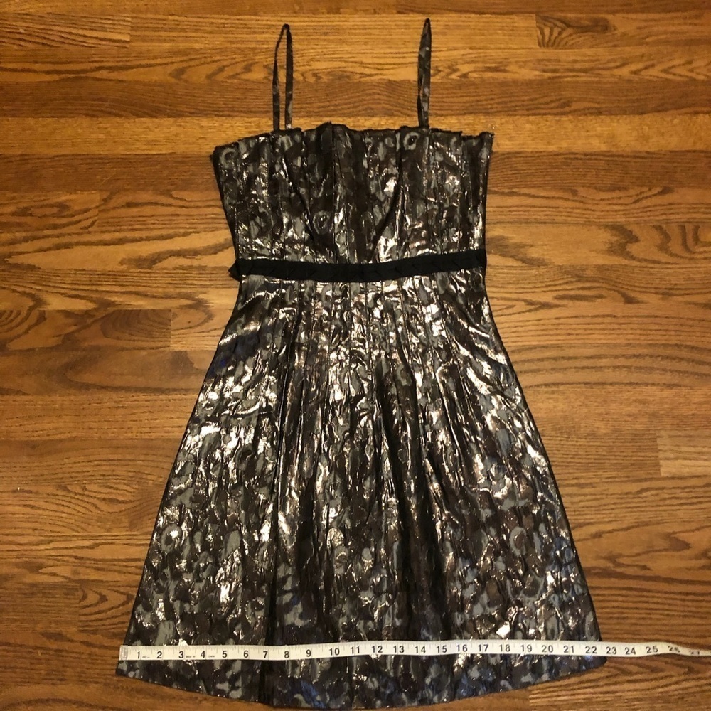 Tory Burch “Rennie”Gunmetal & Black Animal Print Dress - 4 - Picture 9 of 14